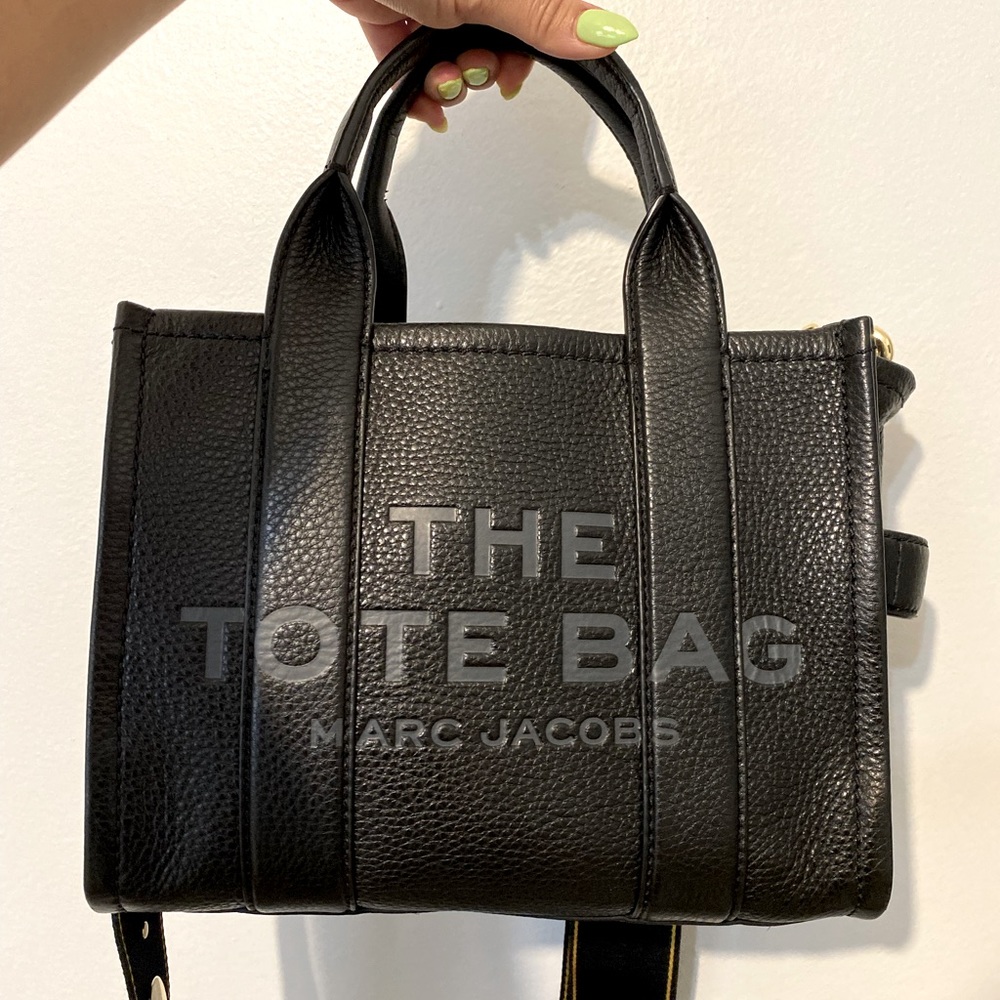 Marc Jacobs The Leather Mini Tote Bag - Black